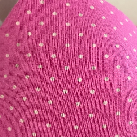 4/$10🎄Pink Cotton Underwire Bra with White Polka Dots 32DD - Picture 5 of 9